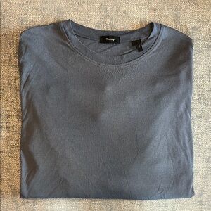 Theory Slate Blue Crew Neck Tee